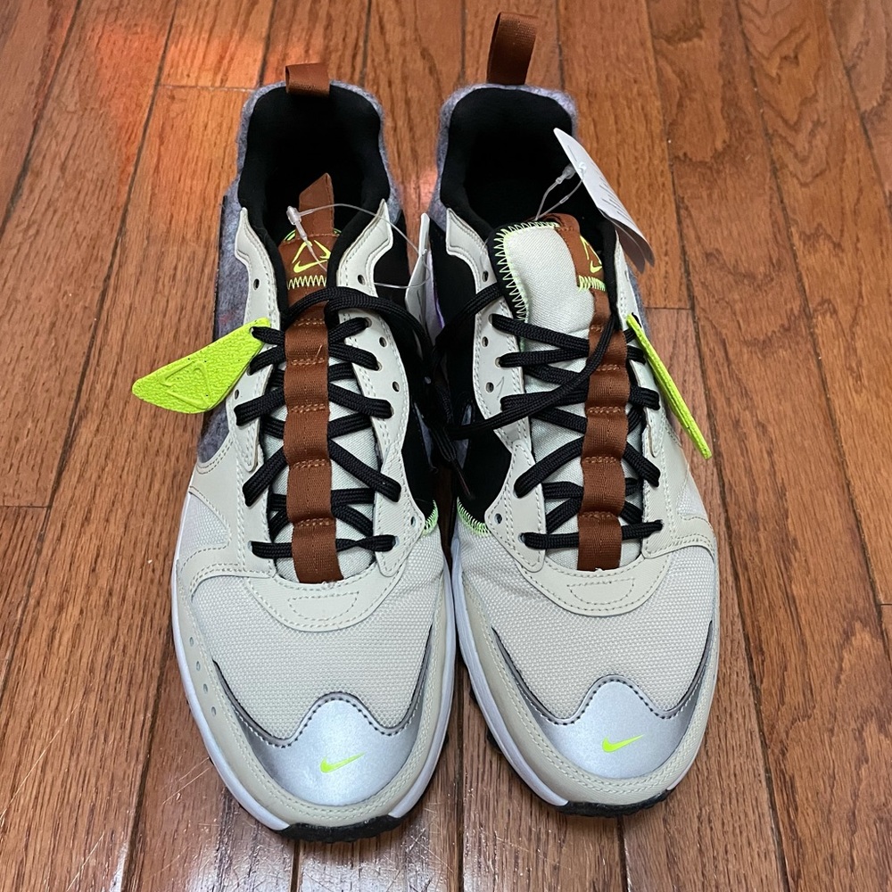 Neon Yellow, Purple, Tan, Nike Atsuma Trail